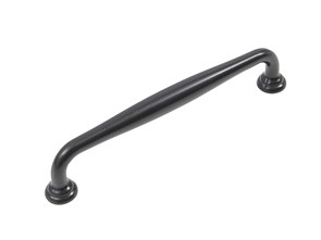 Ручка скоба мебельная URSULA RS433BL.4 BL Матовый черный